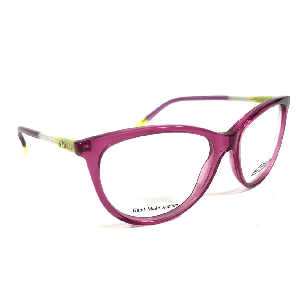 Smith Eyeglasses Frames ETTA Rose 4RA Clear Pink Green Purple Cat Eye 52-16-135 - Picture 2 of 12